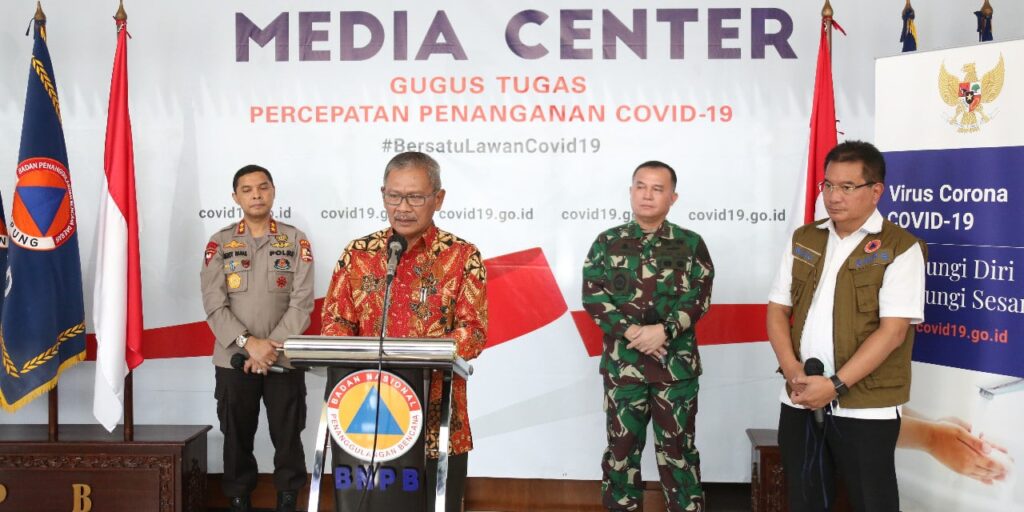 Juru bicara pemerintah untuk penanganan COVID-19 Achmad Yurianto. (Humas BNPB)