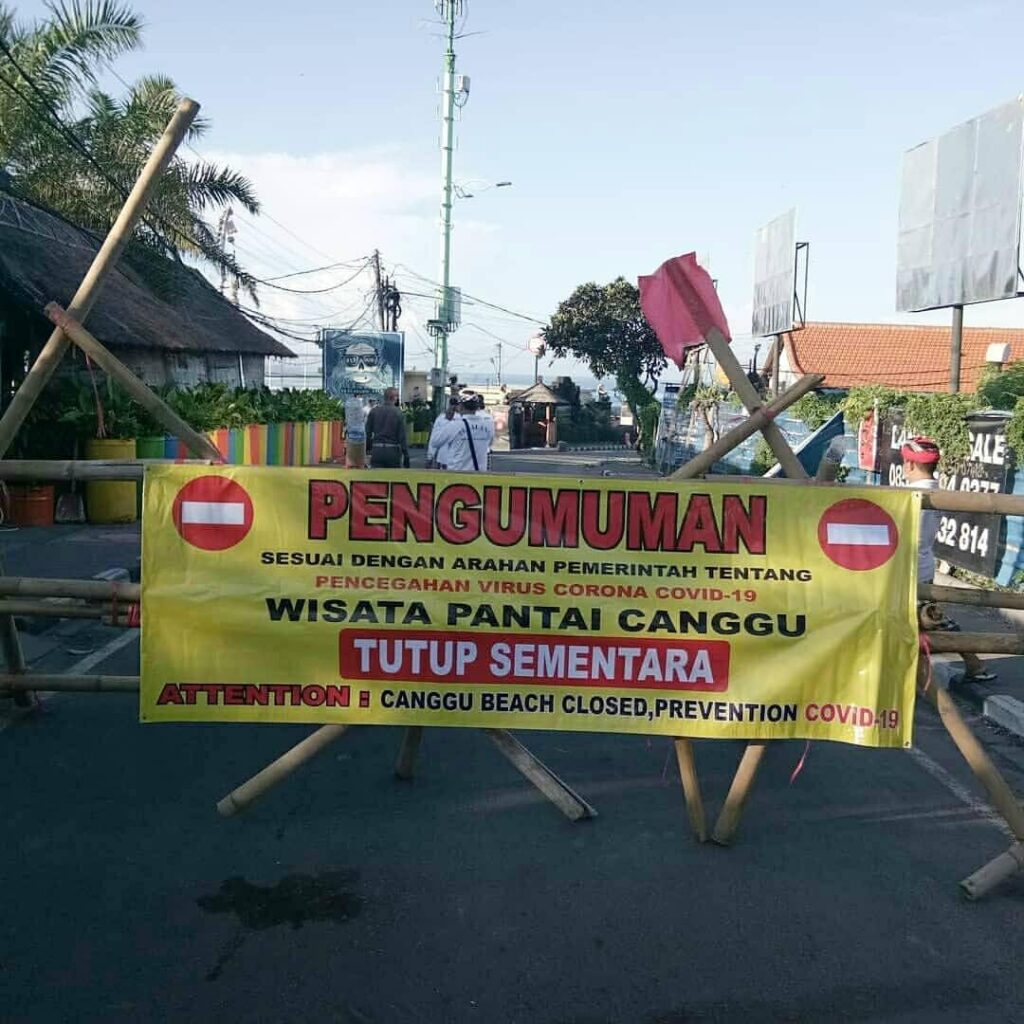 Objek wisata di Canggu ditutup cegah penyebaran Viruscorona