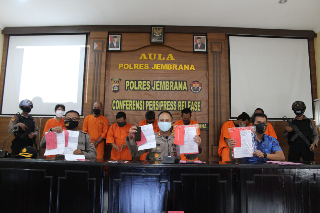 Polres Jembrana mengungkap kasus pembuatan surat keterangan kesehatan palsu. (ist)