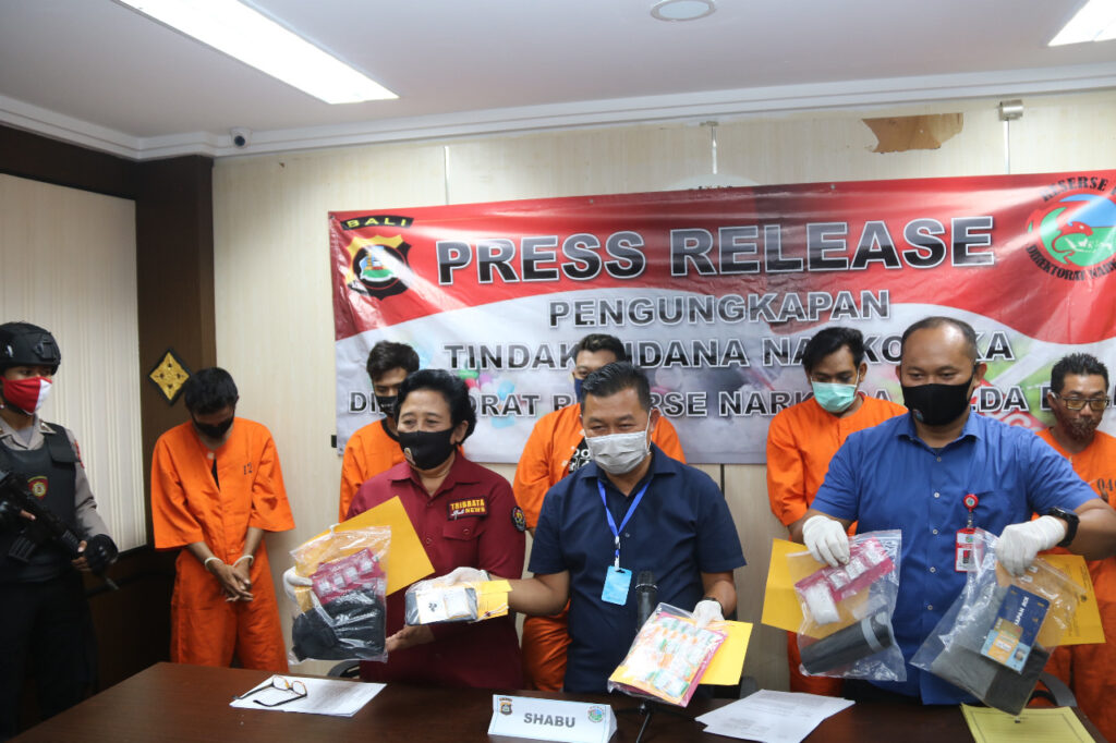 Direktorat Reserse Narkoba Polda Bali mengungkap tujuh kasus narkoba pada awal Juli 2020. (ist)