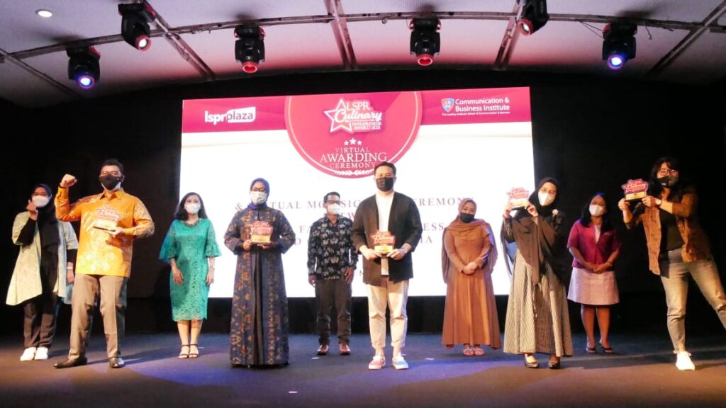 Awarding Ceremony di LSPR Culinary Entrepreneur Award (CEA) 2021 Kamis (25/3). (fb/LSPR)