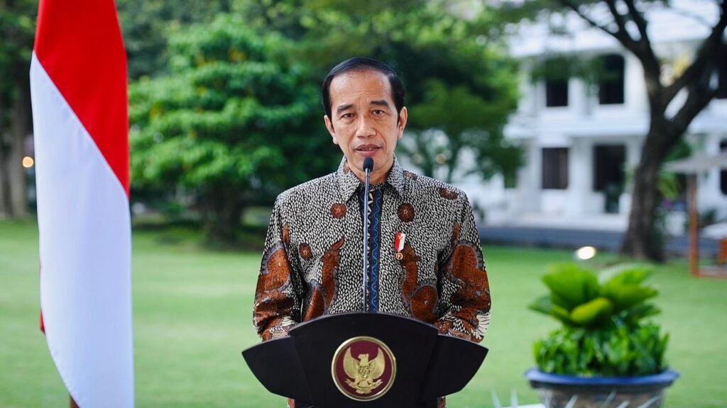 residen Joko Widodo secara virtual menyampaikan ucapan selamat berhari raya bagi segenap umat Hindu di Tanah Air. (fb/BPMI Setpres)