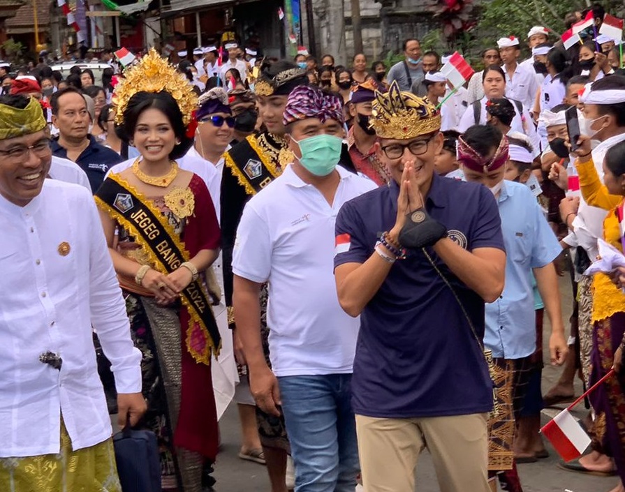 Masuk Daftar Desa Wisata Terbaik, Desa Undisan, Bangli, Dikunjungi Menparekraf Sandiaga Uno Menparekraf Sandiaga Uno kunjungi Desa Undisan, Bangli.