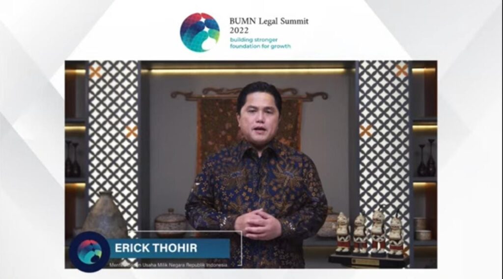 Menteri BUMN Erick Thohir