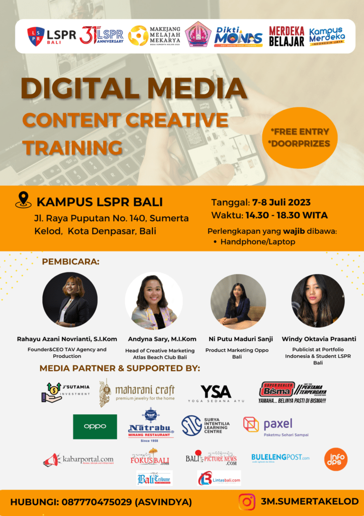 LSPR Berdayakan Kreativitas Pemuda Sumerta Kelod Melalui Media Kreatif
