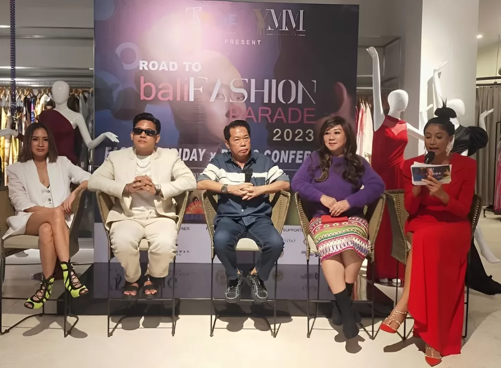 Jumpa pers Bali Fashion Parade 2023 di TS Suites Seminyak, Jumat (30/6/2023)