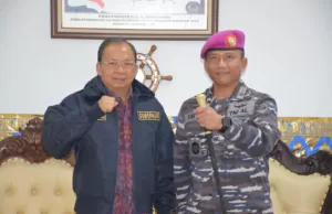 Gubernur Koster Kaget Lihat Rumah Dinas Prajurit yang Kurang Layak di Lanal Denpasar Gubernur Koster dan Danlanal Denpasar. (ist)