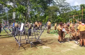 Sebanyak 500 Anggota Pramuka di Denpasar Ikuti Lomba Kepramukaan Kwartir Cabang Gerakan Pramuka Denpasar menggelar lomba kepramukaan memperingati Hari Pramuka Indonesia ke-62.