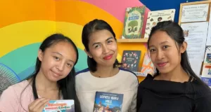 Tingkatkan Minat Baca Anak, Adya Luncurkan Buku Petualangan Mencari Cemcem, Kisah Nasi Pangkon, dan Sepatu Baru Vale Tiga Penulis Buku Bergambar Adya, (kiri ke kanan): Sani, Okayanti, Kadek Sri Sunari. (ist)