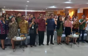 Elizabeth International Gelar EYTHO 2024, Lomba Kreatifitas Murid Sekolah Pariwisata di Indonesia Pembukaan EYTHO 2024 di Kampus Elizabeth International, Denpasar, Jumat (2/2/2024).