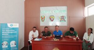 Waste4Change dan IATPI Siap Kelola Sampah Acara World Water Forum ke-10 di Bali Media Briefing Waste4Change dan IATPI, di Media Center Makorem 163/Wira Satya, Denpasar, Jumat (17/5/2024).