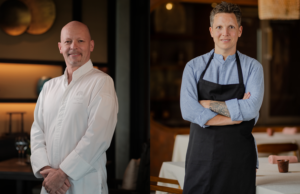 Kolaborasi Rumari dan Syrco BASÈ, Eksplorasi Kuliner Istimewa di Ubud dan Jimbaran Chef Gaetan Biesuz dari Raffles Bali dan Chef Syrco Bakker dari Syrco BASÈ.