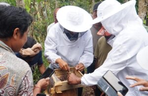 Budidaya Lebah Tak Bersengat sebagai Upaya Pemberdayaan Masyarakat dan Konservasi Lingkungan di Kalanganyar Kaler, Karangasem Pelatihan budidaya lebah tak bersengat di Banjar Dinas Kalanganyar Kaler, Desa Seraya Barat, Karangasem.