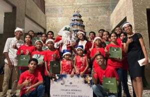 Perayaan Kasih di Malam Natal dengan Berbagi Bersama Panti Asuhan Bina Ekklesia Christmas Carol di Swarga Suites Bali Berawa