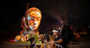 Nuanu Cultural Week: Merayakan Keberagaman Indonesia di Momen Lebaran Penampilan pertunjukkan budaya Barong Bangkung di Nuanu Creative City. Kredit Foto: Nuanu Creative City