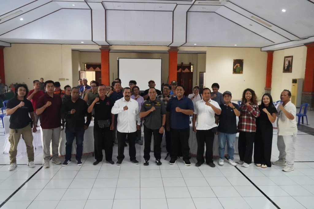 Silaturahmi Korem 163/Wira Satya dengan insan media di Bali, Rabu (29/4/2026).