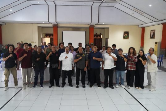 Media Diharapkan Jadi Mitra Strategis TNI dalam Menyebarkan Informasi Positif Silaturahmi Korem 163/Wira Satya dengan insan media di Bali, Rabu (29/4/2026).