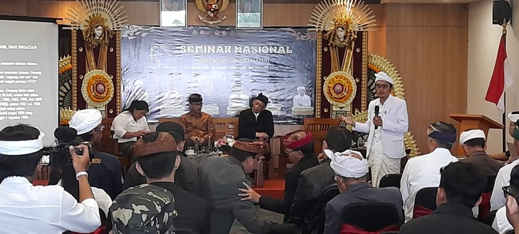 Seminar Nasional Seratus Tahun Rarud Batur Hasilkan Rekomendasi Strategis Arah Baru Pengelolaan Kawasan Batur
