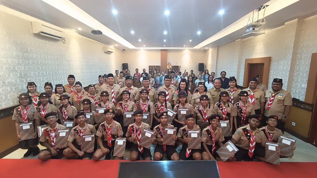 Kwarcab Denpasar Kukuhkan 21 Pramuka Garuda Golongan Penggalang Tahun 2026