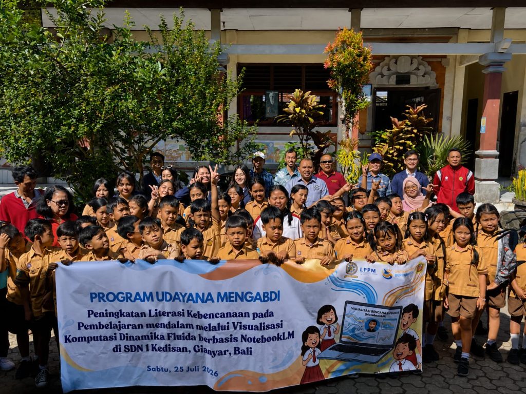 Jalankan Program Pengabdian ke Masyarakat, FMIPA UNUD Beri Literasi Digital Kebencanaan ke Siswa SD 1 Kedisan, Gianyar